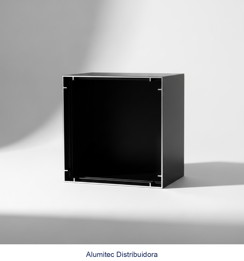 KIT BOX QUADRADO PRETO (SOMENTE PERFIL HORIZONTAL)